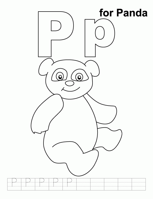 Plansa de colorat cu Panda 25 18
